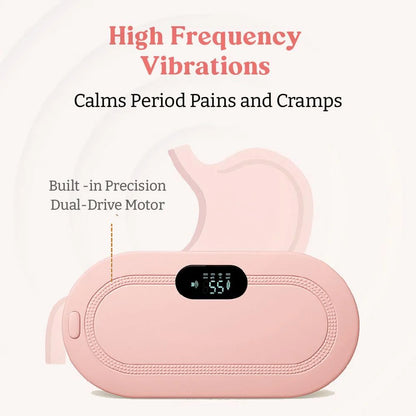 Period Cramp Massager & Heating Pad (Portable - Cordless)