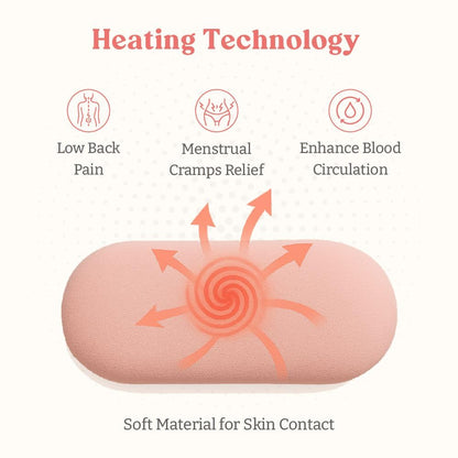 Period Cramp Massager & Heating Pad (Portable - Cordless)